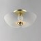 Maxim Lighting Poppy 18'' Flush Mount, White/Satin Brass 11399WTSBR - alternate 4